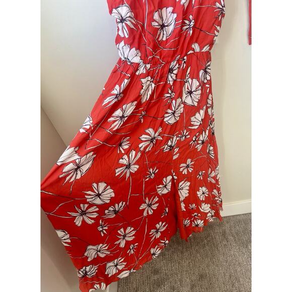 Jason Wu Collective Womens Tie Shoulder Midi Dress Red Size 2, Flowy Beach - Picture 7 of 13